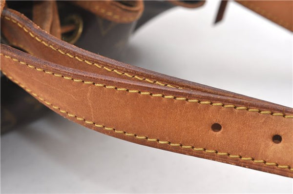 Authentic Louis Vuitton Monogram Noe Shoulder Drawstring Bag M42224 LV 2966F