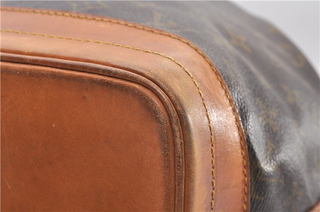 Authentic Louis Vuitton Monogram Noe Shoulder Drawstring Bag M42224 LV 2966F