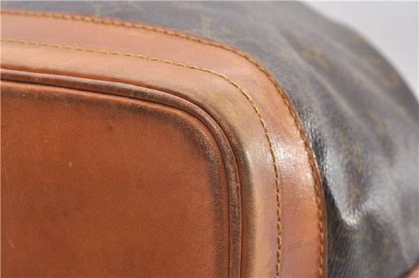 Authentic Louis Vuitton Monogram Noe Shoulder Drawstring Bag M42224 LV 2966F