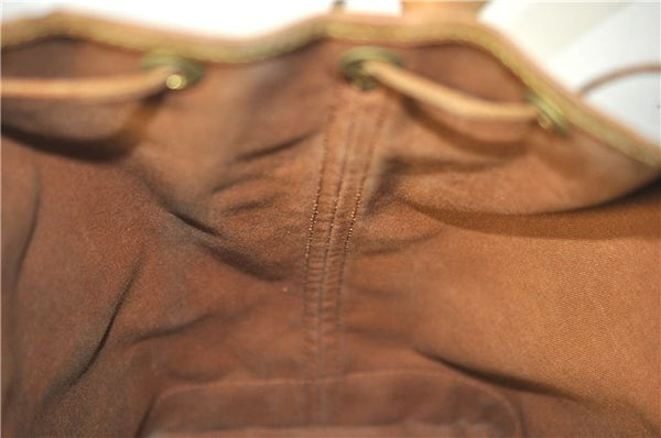 Authentic Louis Vuitton Monogram Noe Shoulder Drawstring Bag M42224 LV 2966F