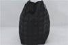 Authentic CHANEL New Travel Line Shoulder Tote Bag Nylon Leather Black 2967E