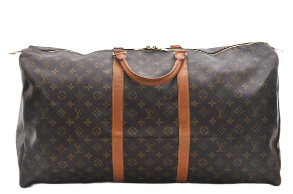 Authentic Louis Vuitton Monogram Keepall 60 Travel Boston Bag M41422 LV 2967F