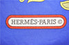 Authentic HERMES Carre 90 Scarf "India" Silk Green 2968D