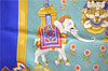 Authentic HERMES Carre 90 Scarf "India" Silk Green 2968D