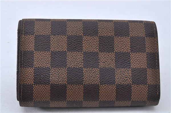 Authentic Louis Vuitton Damier Porte Monnaie Billets Tresor N61730 Wallet 2969F