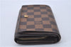 Authentic Louis Vuitton Damier Porte Monnaie Billets Tresor N61730 Wallet 2969F