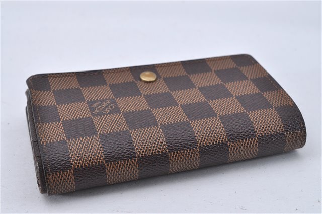 Authentic Louis Vuitton Damier Porte Monnaie Billets Tresor N61730 Wallet 2969F