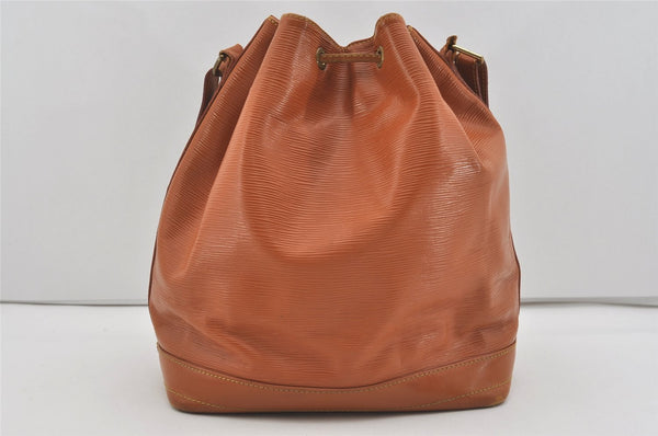 Authentic Louis Vuitton Epi Noe Shoulder Drawstring Bag Brown M44008 Junk 2969I