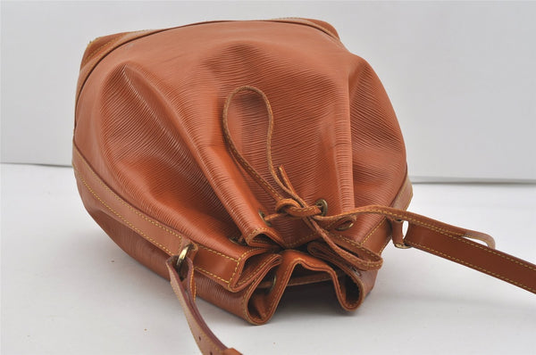 Authentic Louis Vuitton Epi Noe Shoulder Drawstring Bag Brown M44008 Junk 2969I