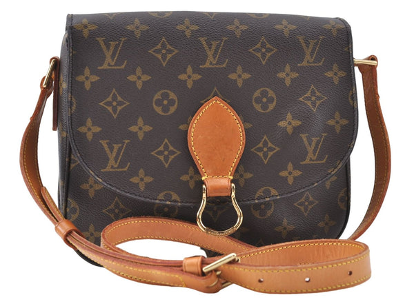 Authentic Louis Vuitton Monogram Saint Cloud GM M51242 Shoulder Cross Bag 2970E
