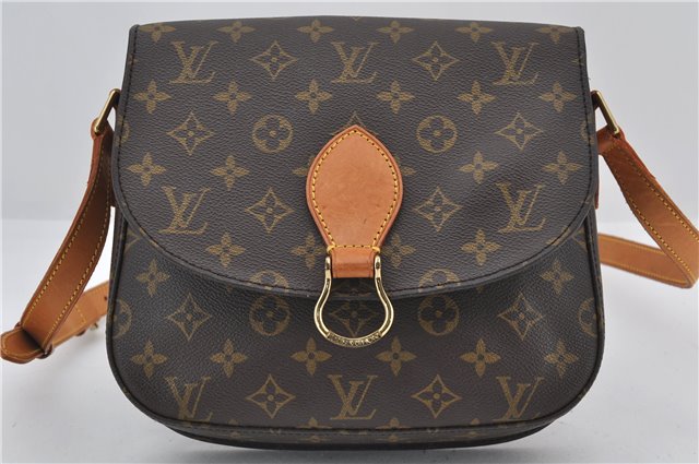 Authentic Louis Vuitton Monogram Saint Cloud GM M51242 Shoulder Cross Bag 2970E