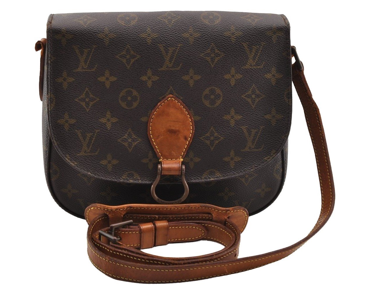Authentic Louis Vuitton Monogram Saint Cloud GM M51242 Shoulder Bag Junk 2970I