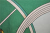 Authentic HERMES Carre 90 Scarf "SPRINGS" Silk Green 2972D