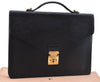 Authentic Louis Vuitton Epi Porte Documents Bandouliere Briefcase Black 2972E