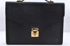 Authentic Louis Vuitton Epi Porte Documents Bandouliere Briefcase Black 2972E
