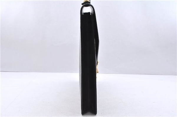 Authentic Louis Vuitton Epi Porte Documents Bandouliere Briefcase Black 2972E