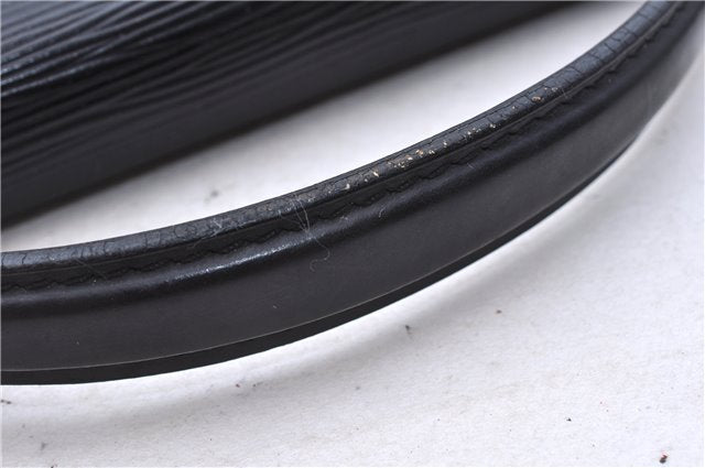 Authentic Louis Vuitton Epi Porte Documents Bandouliere Briefcase Black 2972E