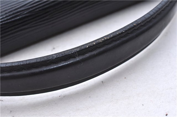 Authentic Louis Vuitton Epi Porte Documents Bandouliere Briefcase Black 2972E