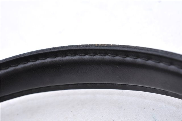 Authentic Louis Vuitton Epi Porte Documents Bandouliere Briefcase Black 2972E