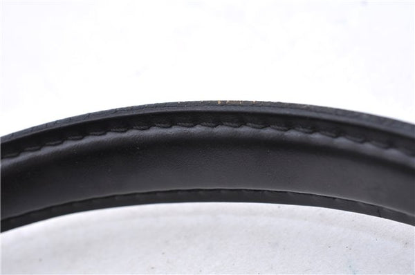 Authentic Louis Vuitton Epi Porte Documents Bandouliere Briefcase Black 2972E