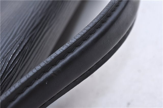 Authentic Louis Vuitton Epi Porte Documents Bandouliere Briefcase Black 2972E