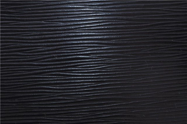 Authentic Louis Vuitton Epi Porte Documents Bandouliere Briefcase Black 2972E