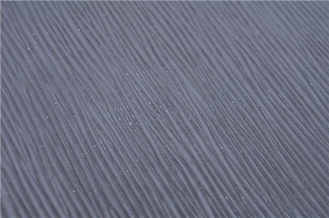 Authentic Louis Vuitton Epi Porte Documents Bandouliere Briefcase Black 2972E