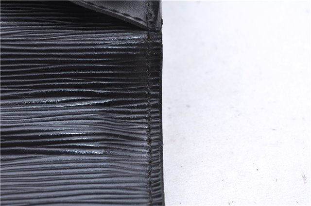 Authentic Louis Vuitton Epi Porte Documents Bandouliere Briefcase Black 2972E