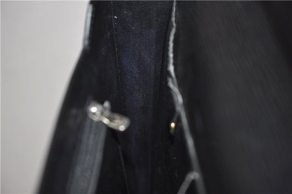 Authentic Louis Vuitton Epi Porte Documents Bandouliere Briefcase Black 2972E