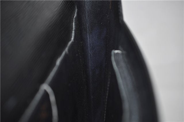 Authentic Louis Vuitton Epi Porte Documents Bandouliere Briefcase Black 2972E