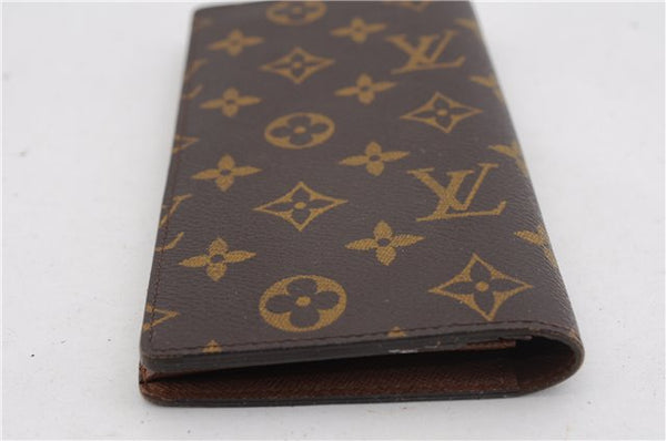 Authentic Louis Vuitton Monogram Portefeuille Brazza M66540 Purse Wallet 2973F