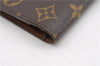 Authentic Louis Vuitton Monogram Portefeuille Brazza M66540 Purse Wallet 2973F