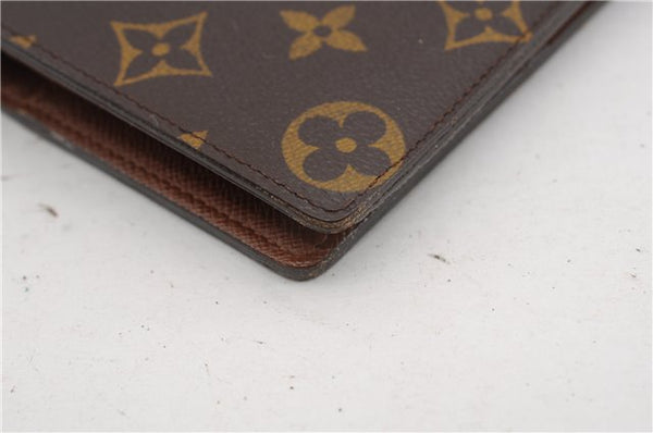 Authentic Louis Vuitton Monogram Portefeuille Brazza M66540 Purse Wallet 2973F