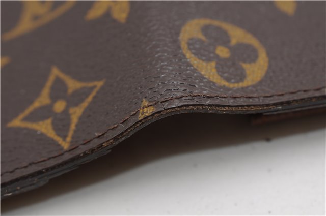 Authentic Louis Vuitton Monogram Portefeuille Brazza M66540 Purse Wallet 2973F