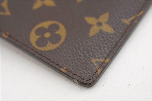 Authentic Louis Vuitton Monogram Portefeuille Brazza M66540 Purse Wallet 2973F