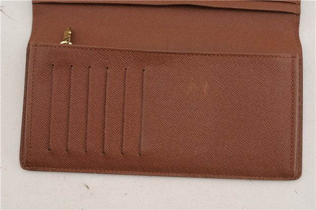 Authentic Louis Vuitton Monogram Portefeuille Brazza M66540 Purse Wallet 2973F