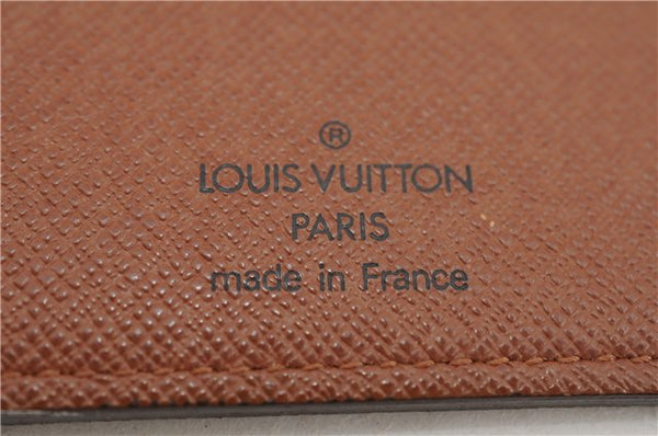 Authentic Louis Vuitton Monogram Portefeuille Brazza M66540 Purse Wallet 2973F