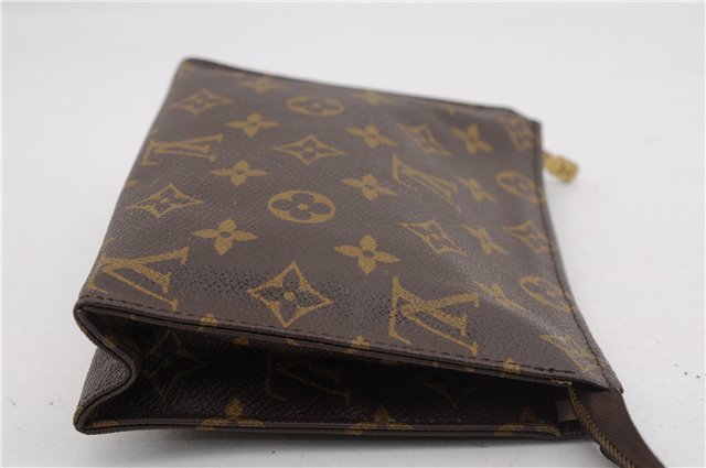 Authentic Louis Vuitton Monogram Poche Toilette 19 M47544 Cosmetics Pouch 2974F