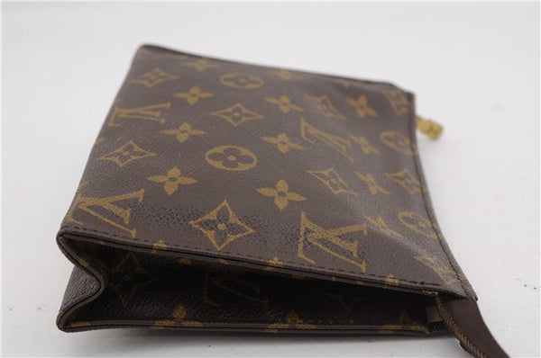 Authentic Louis Vuitton Monogram Poche Toilette 19 M47544 Cosmetics Pouch 2974F