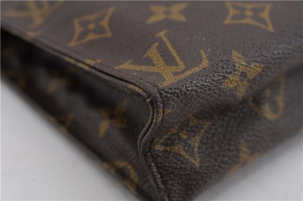 Authentic Louis Vuitton Monogram Poche Toilette 19 M47544 Cosmetics Pouch 2974F