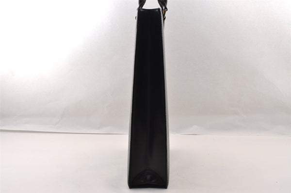 Authentic Louis Vuitton Epi Leather Sac Plat Hand Bag M59082 Black Junk 2974I