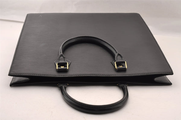 Authentic Louis Vuitton Epi Leather Sac Plat Hand Bag M59082 Black Junk 2974I
