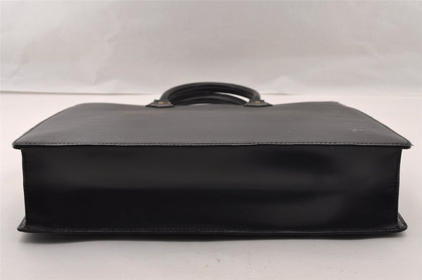 Authentic Louis Vuitton Epi Leather Sac Plat Hand Bag M59082 Black Junk 2974I