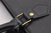 Authentic Louis Vuitton Epi Leather Sac Plat Hand Bag M59082 Black Junk 2974I