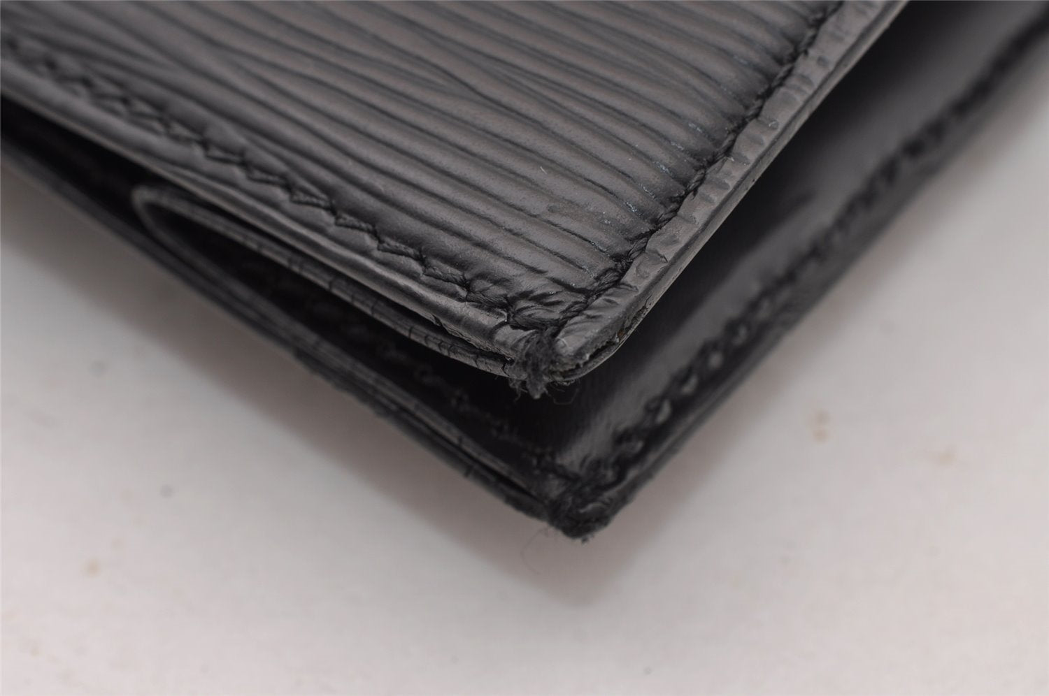 Authentic Louis Vuitton Epi Leather Sac Plat Hand Bag M59082 Black Junk 2974I