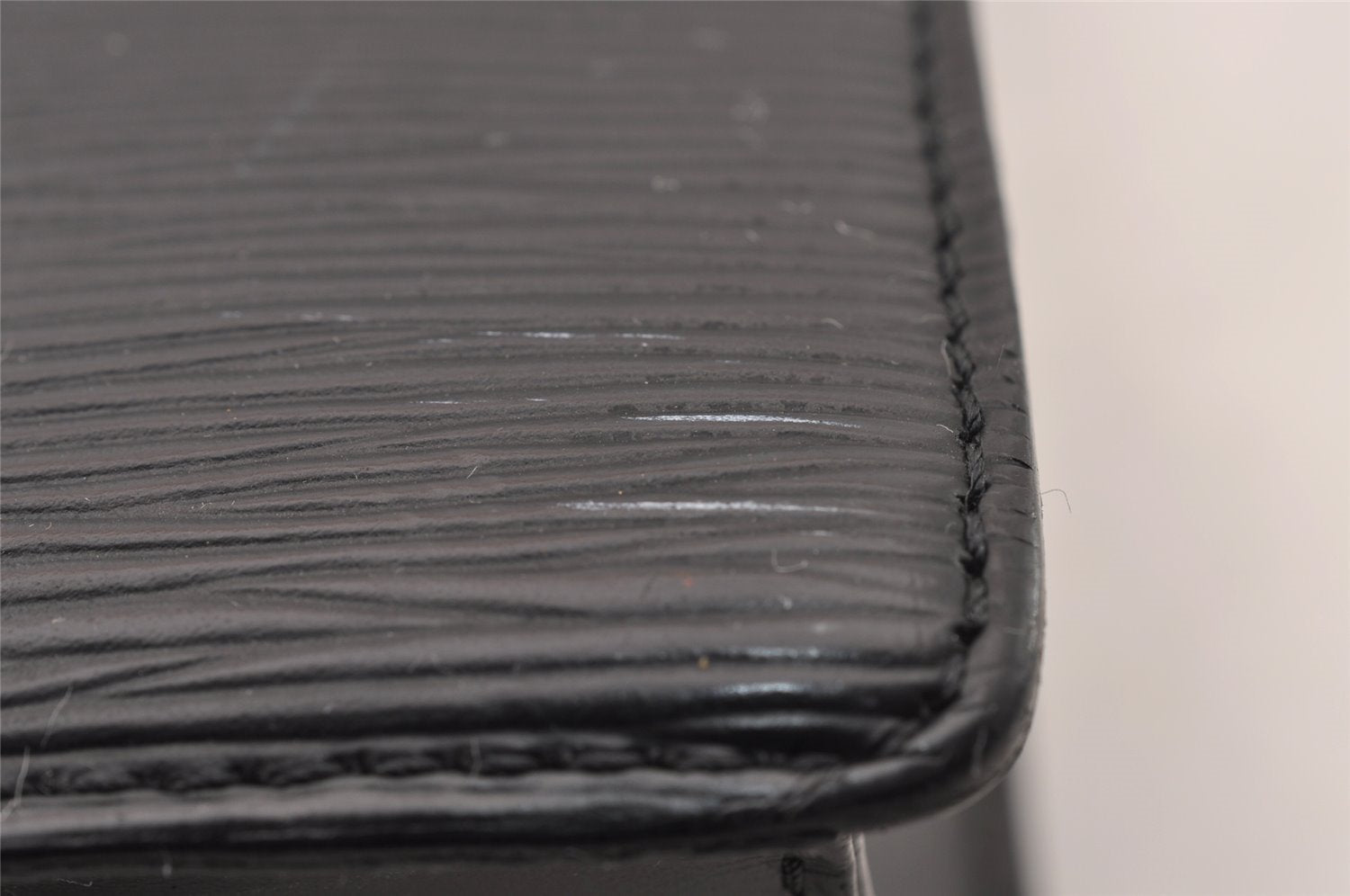 Authentic Louis Vuitton Epi Leather Sac Plat Hand Bag M59082 Black Junk 2974I