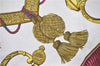 Authentic HERMES Carre 90 Scarf "GRAND UNIFORME" Silk Blue 2975D