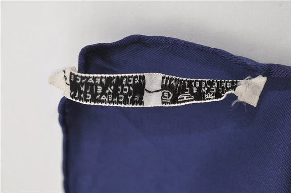 Authentic HERMES Carre 90 Scarf "GRAND UNIFORME" Silk Blue 2975D