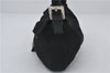 Authentic FENDI Mamma Baguette Shoulder Hand Bag Jersey Leather Black 2978E