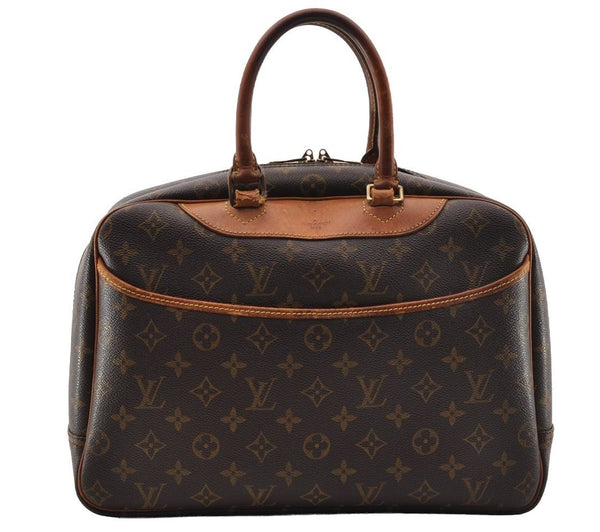 Authentic Louis Vuitton Monogram Deauville Hand Bag M47270 LV 2979I